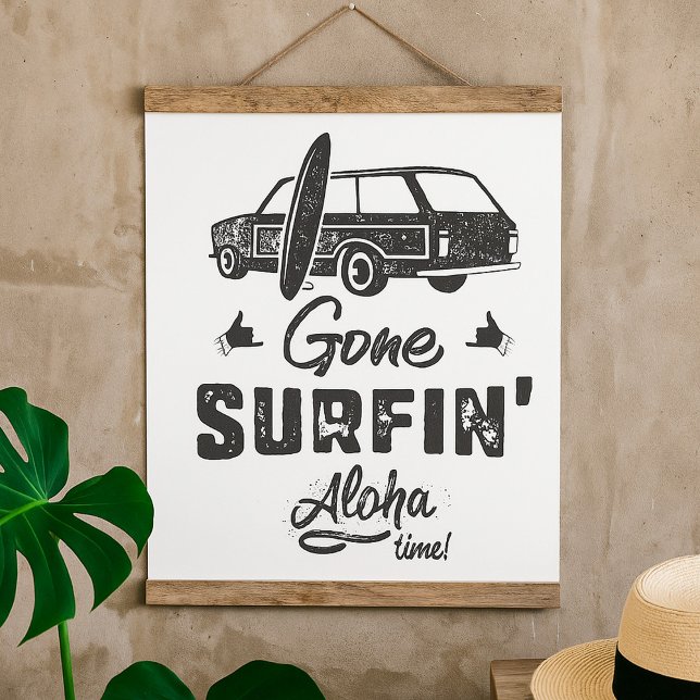 Borta Surfing Aloha-tid Poster (Skapare uppladdad)