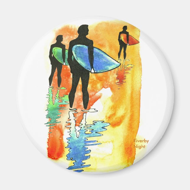 Borta Surfing v.2 Magnet (Framsidan)