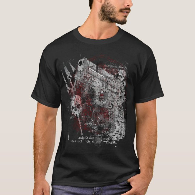 Borta t skjorta för vapenbaby tee (Framsida)