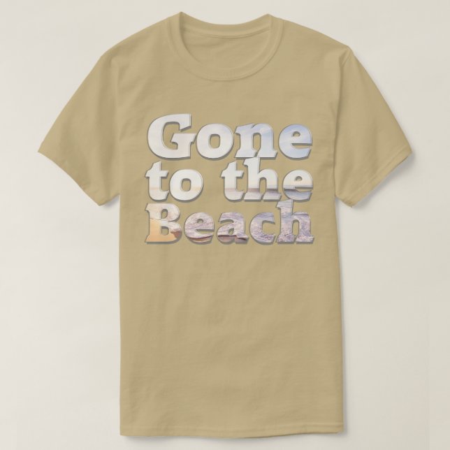 Borta till Beach T Shirt (Design framsida)
