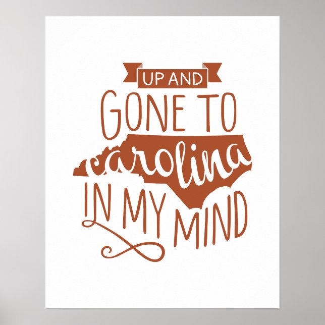 Borta till Carolina Print Poster (Framsidan)