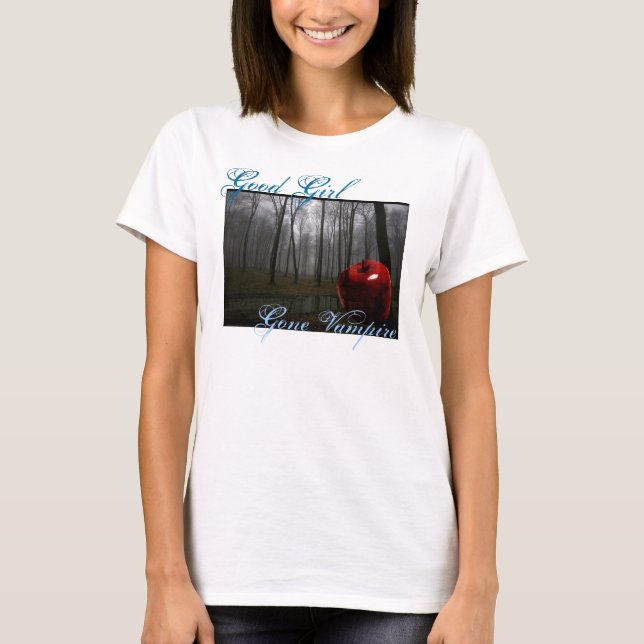 Borta vampyr för bra flicka tee (Framsida)