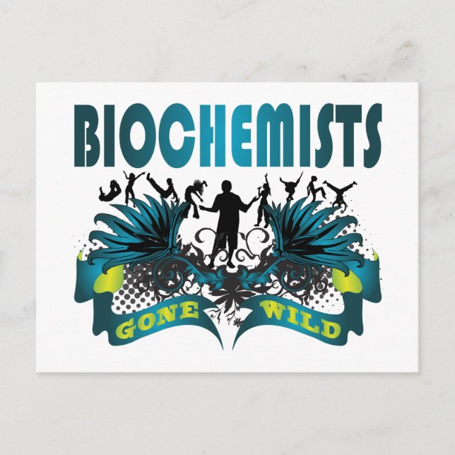 Borta Vild för biokemister Vykort (Framsida)