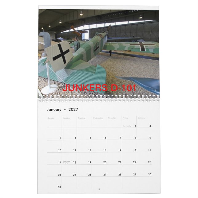 BORTA VILDKALENDER 2013 FÖR FLYGPLAN KALENDER (Jan 2027)