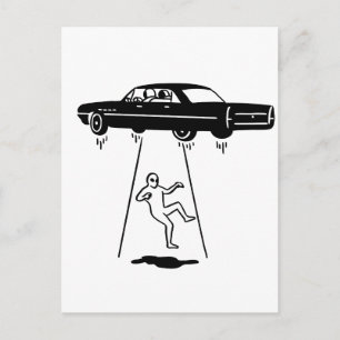 bortförande av utomjordingar vykort