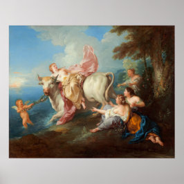 Bortförandet av Europa - Jean de Troy Fine Art Poster