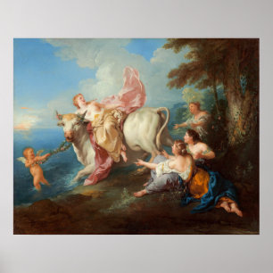 Bortförandet av Europa - Jean de Troy Fine Art Poster
