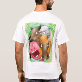 Bortförd av Gud Rolig Tecknad Djur T-Shirt