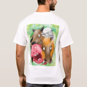 Bortförd av Gud Rolig Tecknad Djur T-Shirt