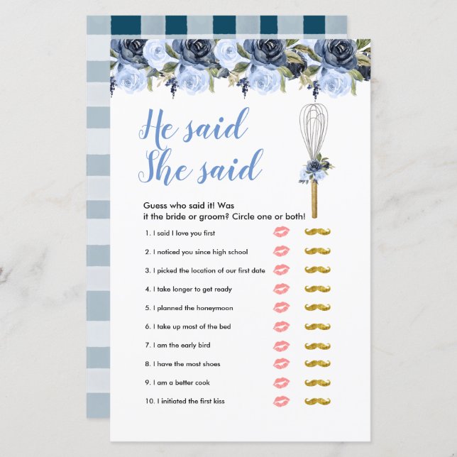 Bortförd Han sa Hon sa Spelkort (Fram/baksida)