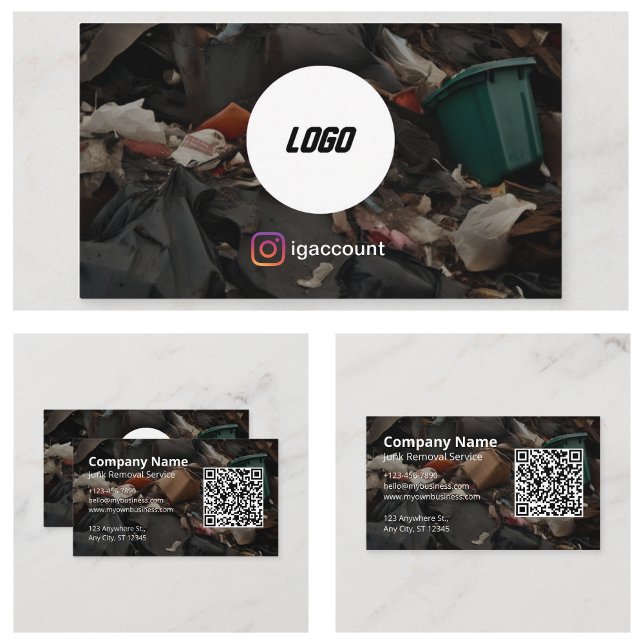 Bortforsling Skrot Visitkort (Removal Junk Business Card
)