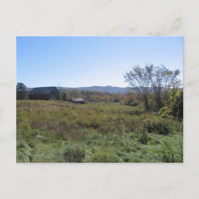 bortglömd lada vykort (Framsida)