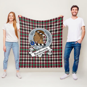 Borthwick Ancient Klan Badge Tartan Play Fleecefilt