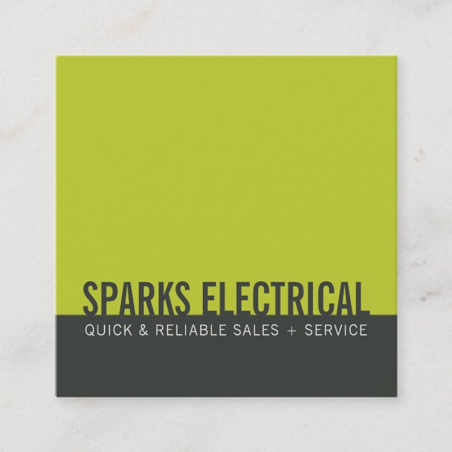 BORTKORT: Minsta moderna fet grått-kalk Fyrkantigt Visitkort (Framsida)