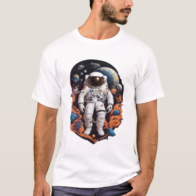 Bortom Astronaut Äventyr:s sagor T Shirt (Framsida)