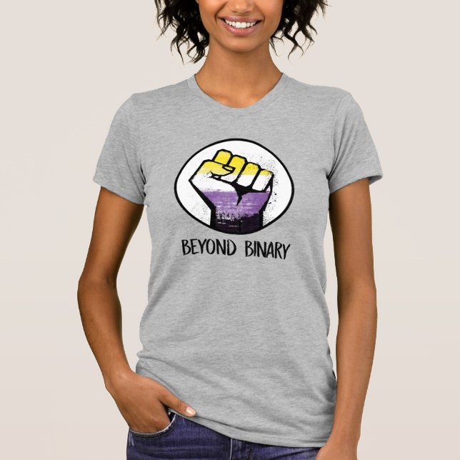 Bortom binär t shirt (Framsida)