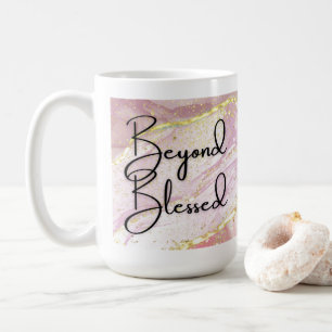 Bortom den välsignade Rosa Guld Marble 15oz Mugg