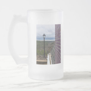 Bortom halvmånen frostat ölglas