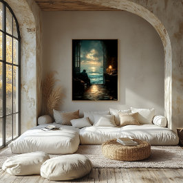 Bortom hans tystnad canvastryck