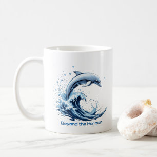 Bortom Horisonten - Delfinvågskopp Kaffemugg