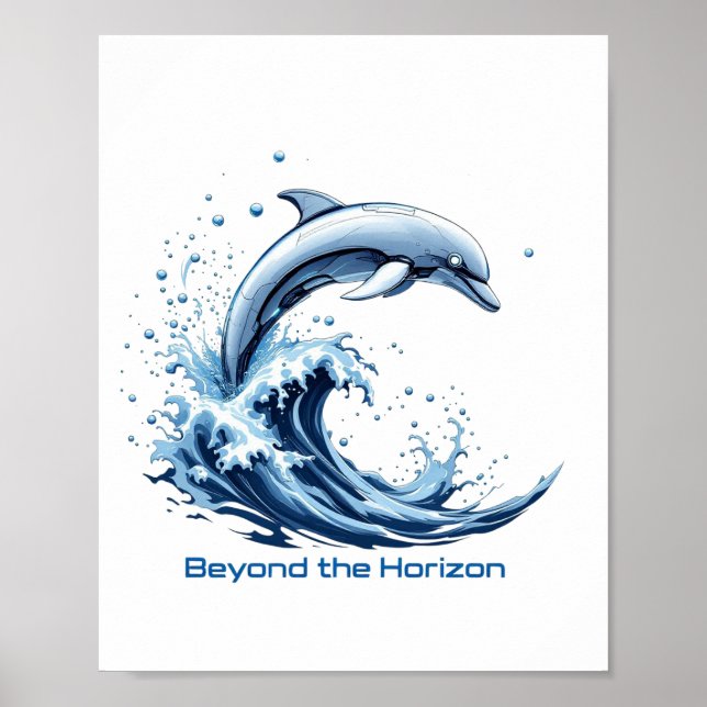Bortom Horisonten - Robotdelfinposter Poster (Framsidan)