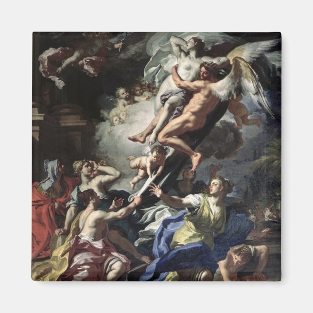 Bortrövande av boreas Oreithyia Magnet (Framsidan)