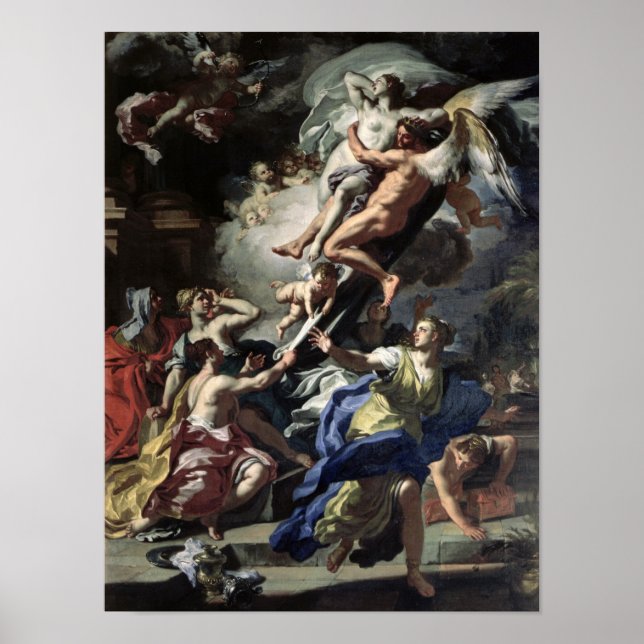 Bortrövande av boreas Oreithyia Poster (Framsidan)