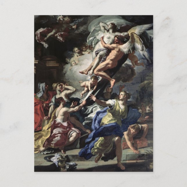 Bortrövande av boreas Oreithyia Vykort (Framsida)