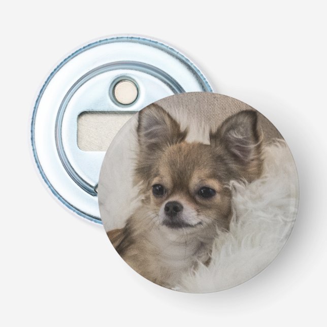 Bortskämd Chihuahua Avslappnad Flasköppnare (Framsidan)