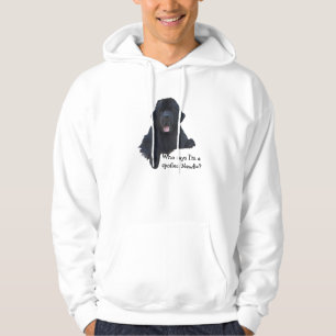 Bortskämd Newfoundland hund Hoodie