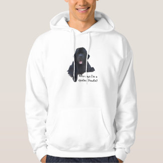 Bortskämd Newfoundland hund Hoodie