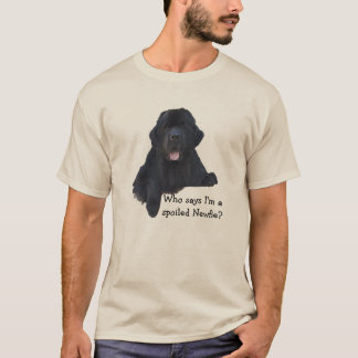 Bortskämd Newfoundland hund Tee