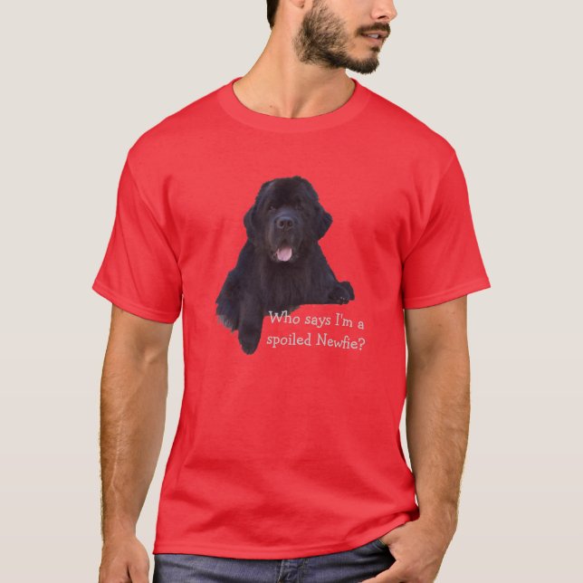 Bortskämd Newfoundland hund Tröja (Framsida)