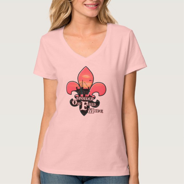 BORTSKÄMD OILFIELDFRU TEE (Framsida)