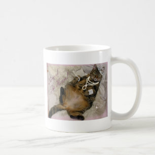 BORTSKÄMD PRINCESS KATT LÄGGA PÅ DRA TILLBAKA KAFFEMUGG