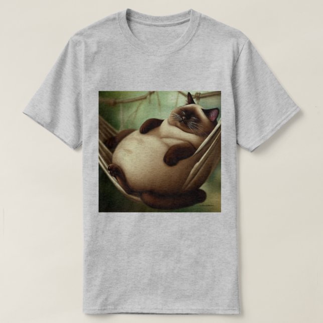 Bortskämd siames, katt Lulu T Shirt (Design framsida)