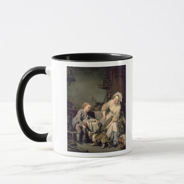 Bortskämt barn, 1765 mugg (Vänster)