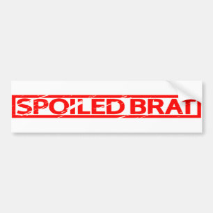 Bortskämt Bratfrimärke Bildekal