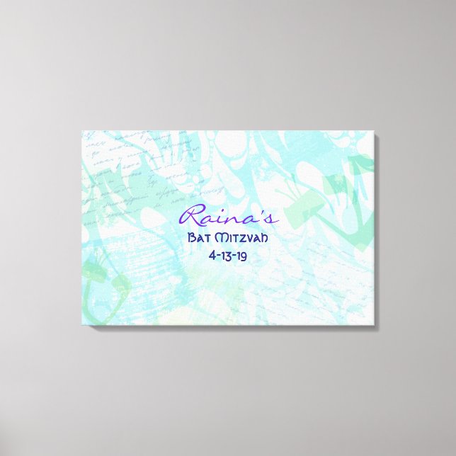 BORTSKRIVARE Fladdermus Pub Mitzvah Canvastryck (Framsida)