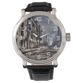 Borttagen stad | Post Apocalypse Dystopian World Armbandsur