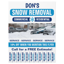 Borttagning av snö med utfällbar remsa