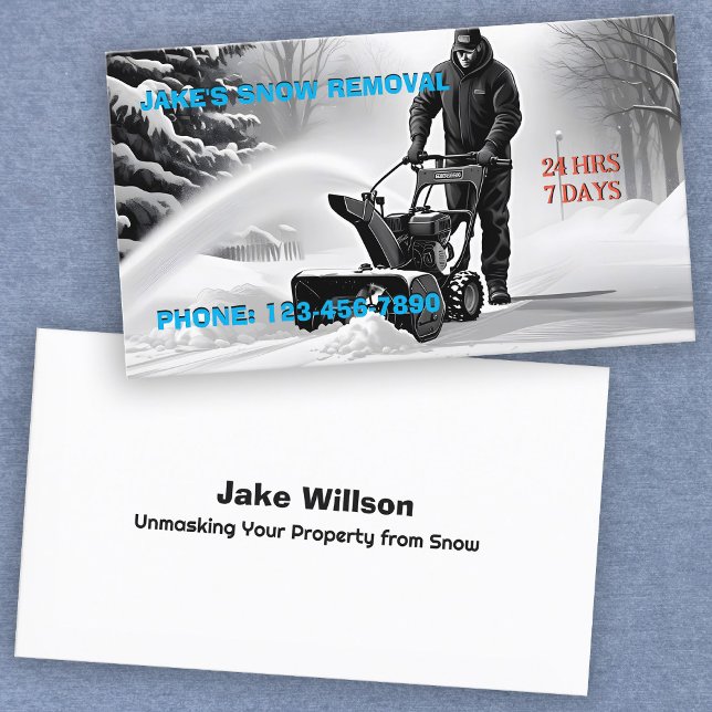 Borttagning av snö visitkort (Snow Removal Cards)