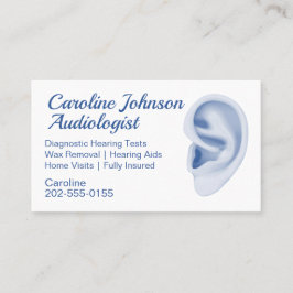 Borttagning av Vax vid öronsköljning för radiolog Visitkort