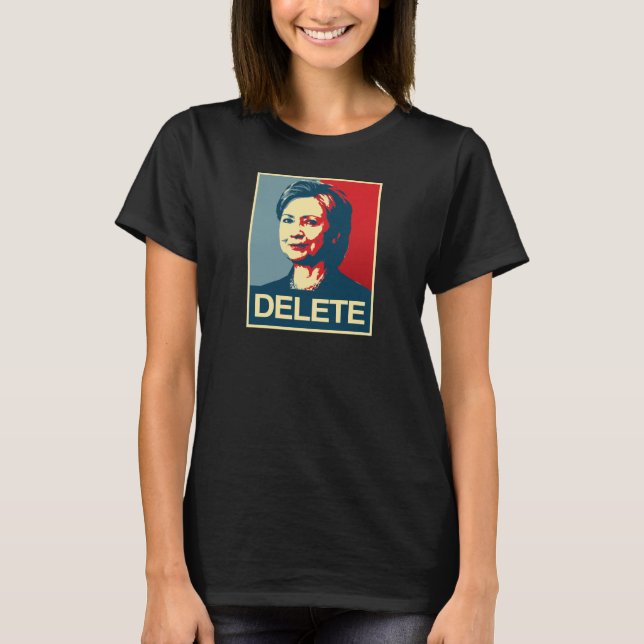 BORTTAGNINGS - Anti-Hillary affisch - - T Shirt (Framsida)
