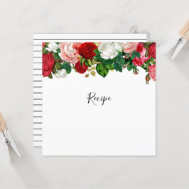 Borttagningskort för Burgundy och Rosa Blommigt Ga