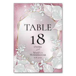 BORTTALNUMMER | Burgundy Pearl Shimmer Bordsnummer