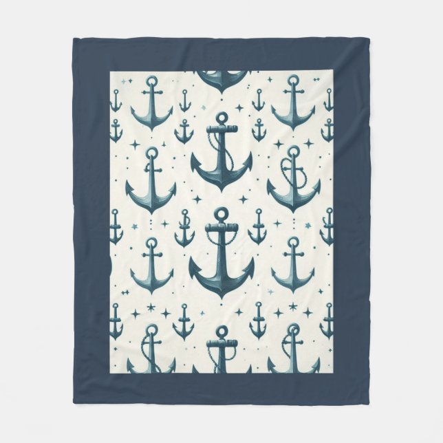 Borttappad Anchors Fleecefilt (Framsidan)