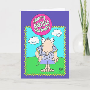 BORTTAPPAD ANSIKTE, tidigare födelsedagskort Kort