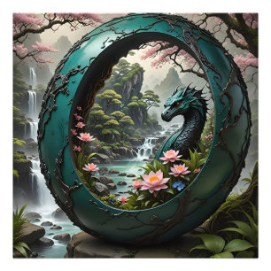 Borttappad av mark i tid. Dragon Era Fototryck