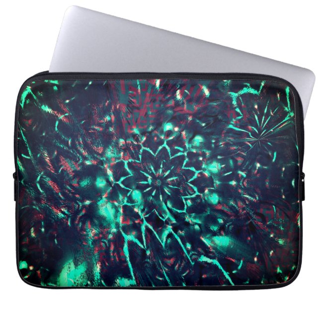 Borttappad av märklig blomma i skräppost laptop fodral (Framsidan)